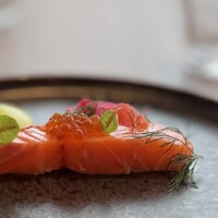 THE HARBOR TERRACE Restaurant - サーモンのコンフィ