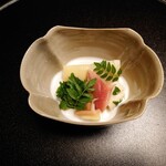 柏屋 大阪千里山 - 強肴(北寄貝、花山葵、筍)