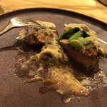 forare - 牡蠣が切れている、豚の焼き加減が絶妙！