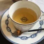 混 - カフェ。日本茶をいただきました。