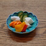 かぶと - お新香(パプリカ､人参､蕪､胡瓜､長芋)