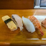 万惣 - 玉子で〆