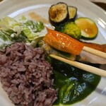 キッチン ブルー グローブ - ポワレへ人参を添えて