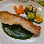 キッチン ブルー グローブ - 反対側から、エビナソースは下です