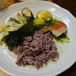 キッチン ブルー グローブ - 最後のワンプレート