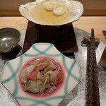 鮨 天寿 - ホタテしゃぶしゃぶ