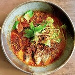 麺屋　たか - 連れが注文した牡蠣チゲラーメン（税込1,400円）