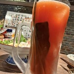 九州酒場きんぼし - 塩昆布トマトサワー 495円。
