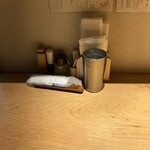 麺屋 周郷 - お冷とお絞り