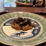 廣澤 - 徳島鮑の煮込炒飯 鮑と鮑肝と島根十六島天然海
      苔煮込餡掛け