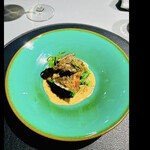 otto e Co. - 天然真鯛モリーユ茸《モルチェッラ》仕立て　無農薬たばちゃん農園ほうれん草添　　byまみこまみこ