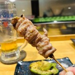 串処 直々 - ぼんじり　柚子胡椒のせ