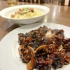 昇 - 黒酢酢豚＆ネギ油混ぜ麺