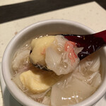 福よせ - 本ズワイガニと百合根の茶碗蒸し