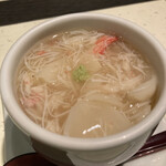 福よせ - 本ズワイガニと百合根の茶碗蒸し