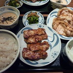 ねぎし - 豚ロース＋鶏グリル焼セット
