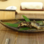 山玄茶 - 鮎の生姜醤油。鮮烈な香りでうまい！