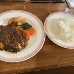 キッチン知以富 - ポークピカタ ライス付きで@1,200円