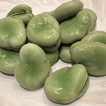 あじふらい てしお - そら豆の塩茹で