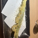天ぷらとワイン 小島 広島店 - アスパラ