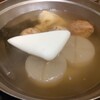 一窯 - おでんは、はんぺん、大根、昆布、がんも、巾着、五目さつま揚げをオーダー