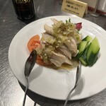 ビストロ中華ICHI - 蒸し鶏の冷菜葱山椒ソース