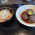 博多もつ鍋 やま中 大橋本店 - 酢モツと牛ほほ肉