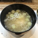 鮨よし - お味噌汁もアンコウ
