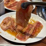 焼肉冷麺やまなか家 - げんきかるび★焼肉よくばりセット（ライス大無料・元気カルビ&セセリ・別辛・1408円税込）★