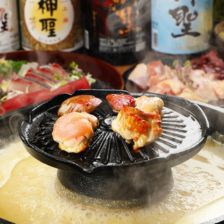 丹波黒鶏を使った焼きしゃぶが大人気！日本酒と相性抜群