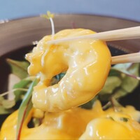 赤坂 桃の木 - 海老のマンゴーマヨネーズ和え