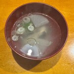 大衆居酒屋魚さんこ - 会計後のあら汁