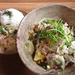 本日は、ぷくぷく商店 - 本日の野草麺セット