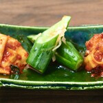 三種泡菜拼盤 assorted kimchi pickles