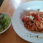 カフェモ・ルタオ - トマトトマトパスタ　980円　2014/07