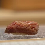 紀尾井町 三谷 - 握り　炙り大トロ