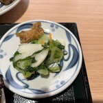 ねぎし - お新香。味噌なんばんがまた、おかず力抜群なんだ(ﾟдﾟ)ｳﾏｰ