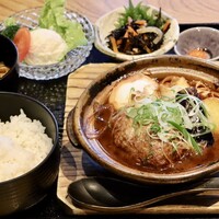 スギモト 本店 - 味噌煮込み和牛ハンバーグ定食