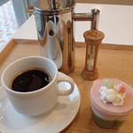 トーコーキッチン - ホットコーヒー ひなまつり三色寒天