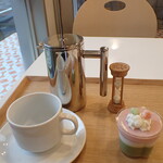 トーコーキッチン - ホットコーヒー ひなまつり三色寒天