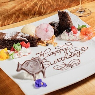 誕生日・記念日のお祝いに♪デザートプレート承ります！