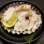 カニとフグの専門店 福島かにふぐ家 - とらふぐ白子塩焼き