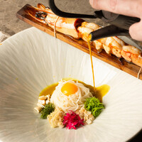 海老のスチーム ヌードル 発酵魚介ソース