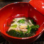 鎹 - 北寄貝と山菜の沢煮椀