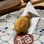 新富 きた福 - かに爪の天ぷら