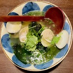 貝賊 - ハマグリラーメン　ミツバ香る あっさり塩ラーメン