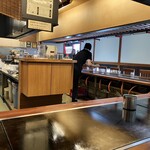 ぼてふく - 店内　席はカウンターのみ