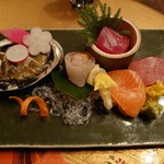 都わすれ - お造りは　まぐろアワビ他…どれも新鮮　アワビはコリッコリッ