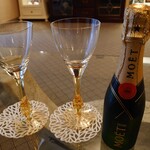 都わすれ - ウェルカムシャンパンが部屋に用意されています