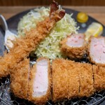 とんかつ とみた - 2025.2 鹿児島県産黒豚 黒の匠 贅沢満腹セット ロース 160g ヒレ 65g（3,400円）ロースTOKYO Xに変更（600円）